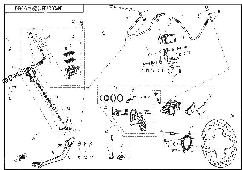 Diagrama de REAR BRAKE ABS