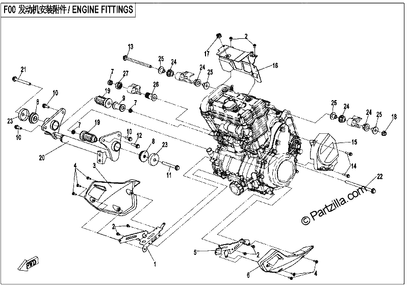 Diagrama de ENGINE FITTINGS