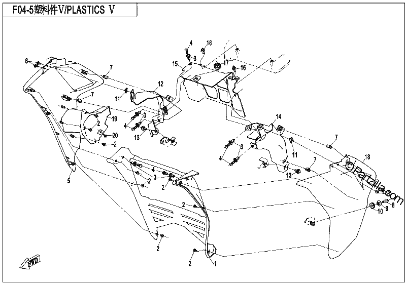 Diagrama de PLASTICS V
