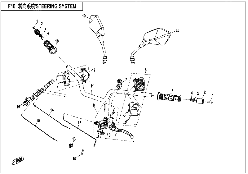 Diagrama de STEERING SYSTEM