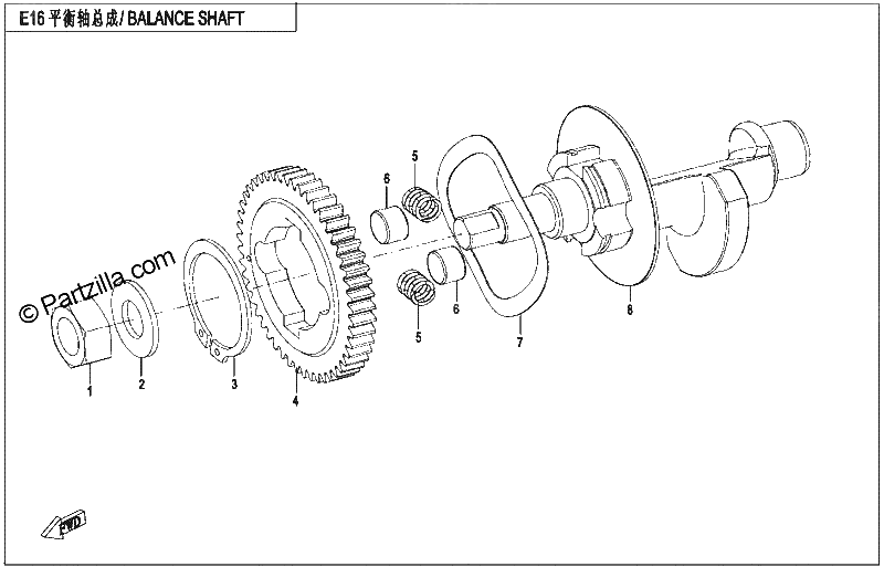 Diagrama de BALANCE SHAFT