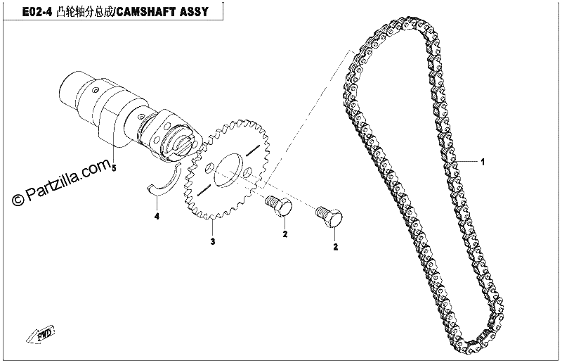 Diagrama de CAMSHAFT ASSY