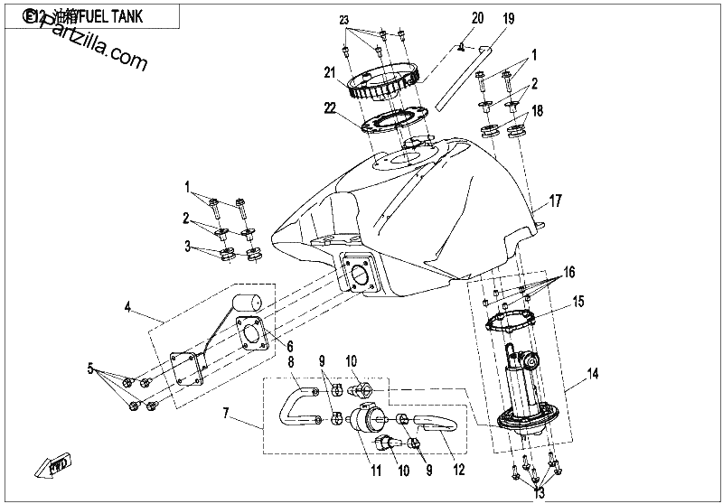 Diagrama de FUEL TANK