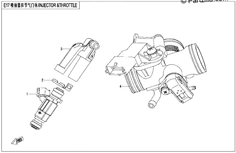 Diagrama de INJECTOR THROTTLE