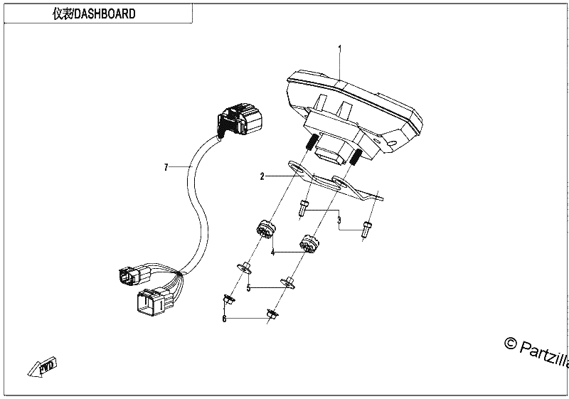 Diagrama de DASHBOARD BLACK AND WHITE