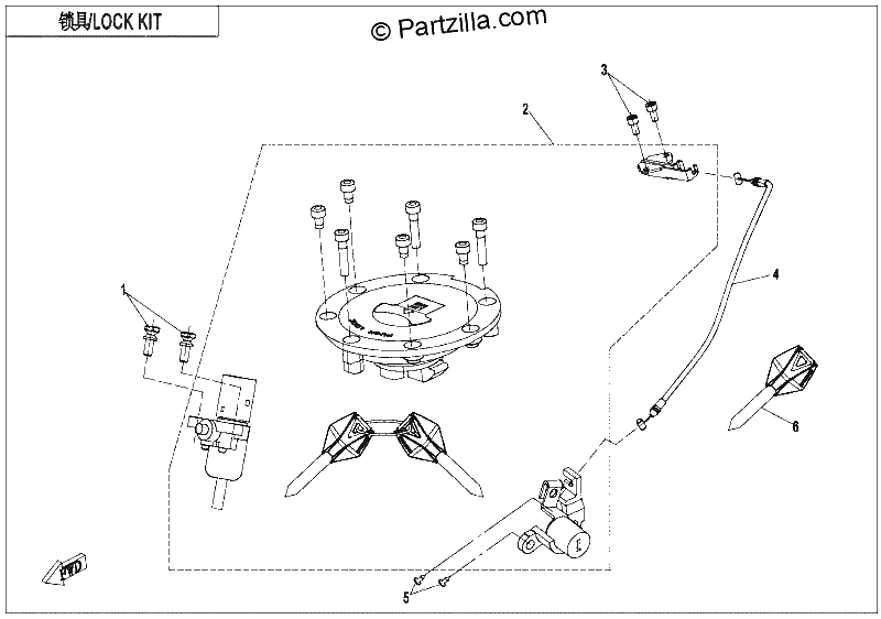 Diagrama de LOCK KIT