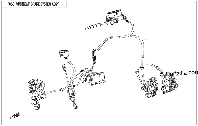 Diagrama de BRAKE ASSY
