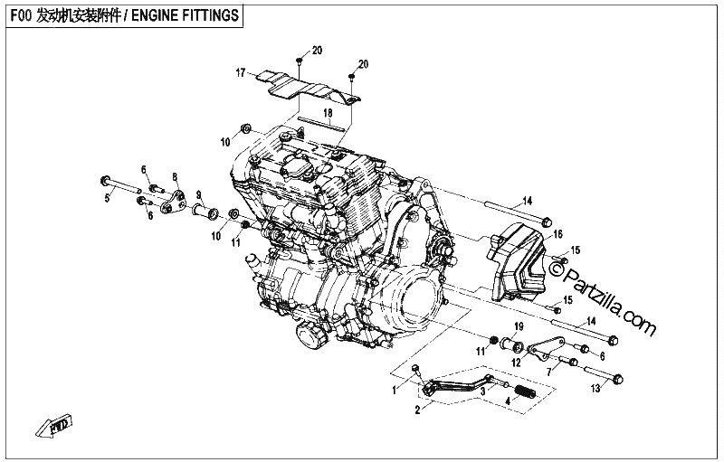Diagrama de ENGINE FITTINGS