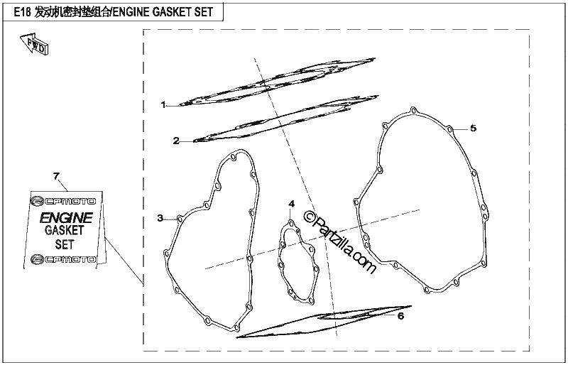 Diagrama de ENGINE GASKET SET