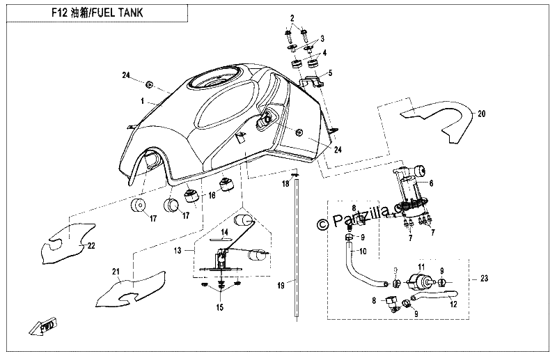 Diagrama de FUEL TANK 1