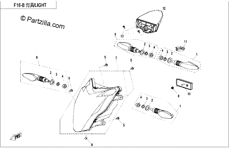 Diagrama de LIGHTS LED