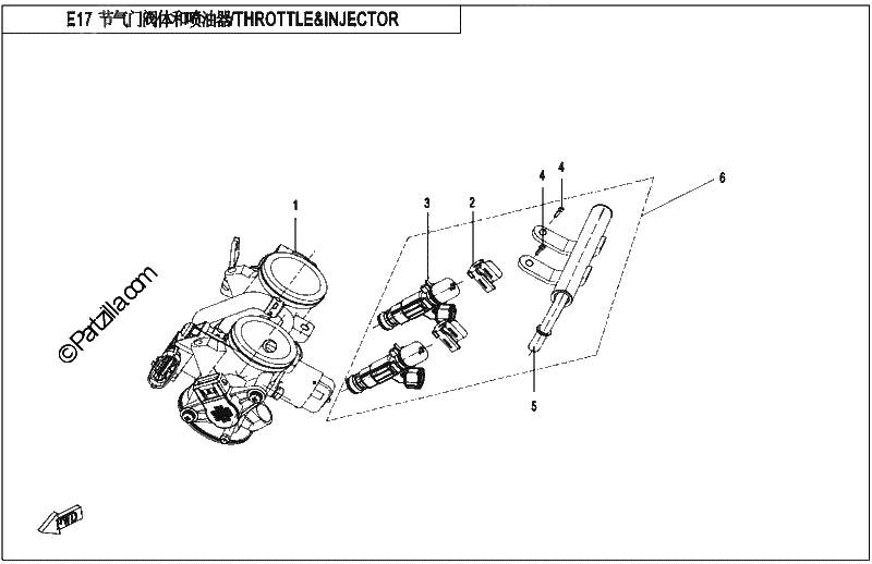 Diagrama de THROTTLE INJECTOR