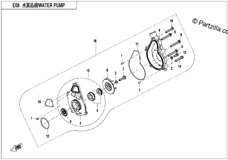 Diagrama de WATER PUMP