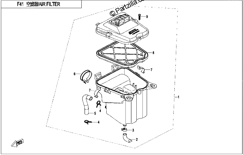 Diagrama de AIR FILTER