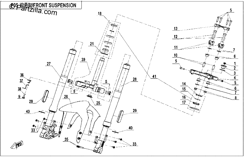 Diagrama de FRONT SUSPENSION