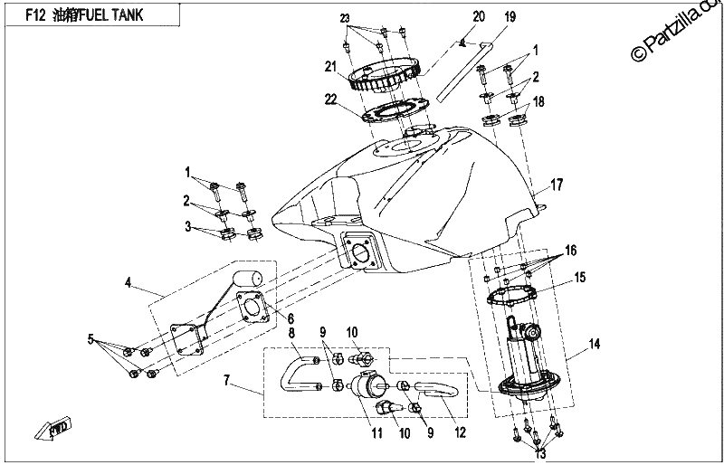Diagrama de FUEL TANK