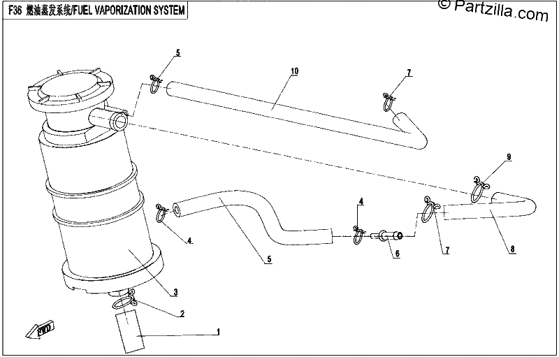 Diagrama de FUEL VAPORIZATION SYSTEM