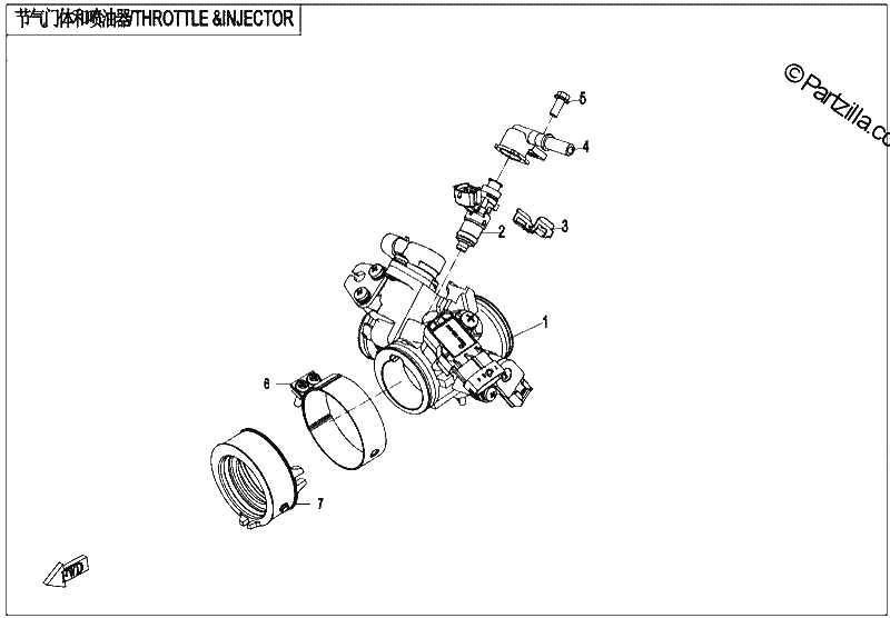 Diagrama de THROTTLE INJECTOR