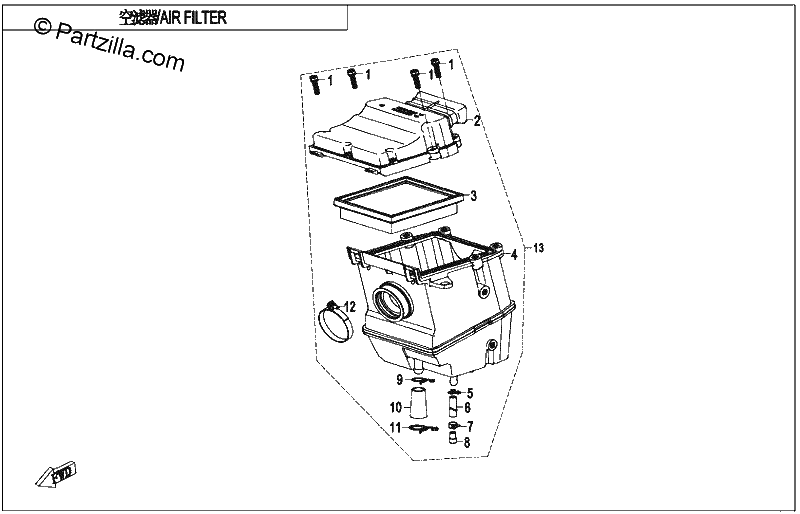 Diagrama de AIR FILTER
