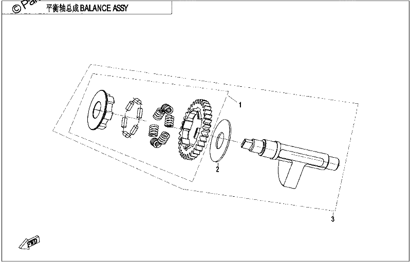 Diagrama de BALANCER SHAFT