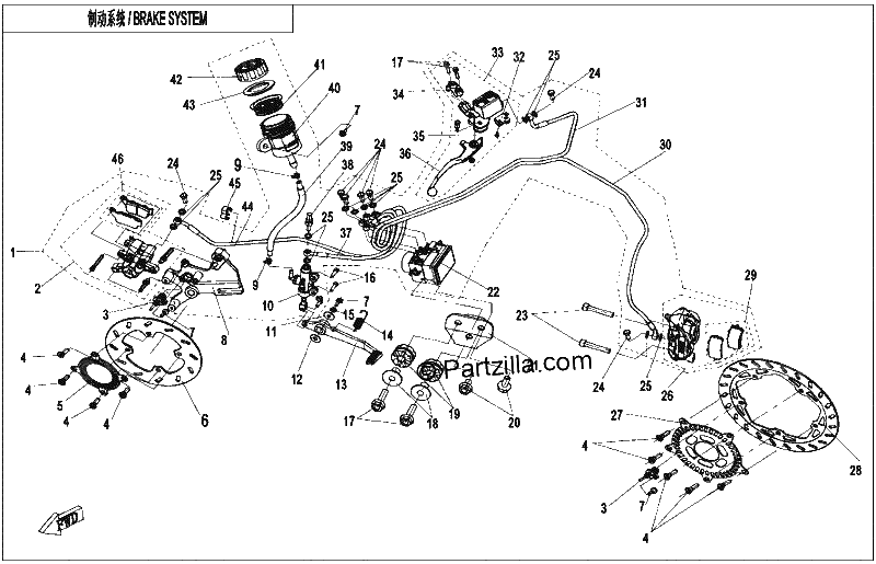 Diagrama de BRAKE ASSY ABS