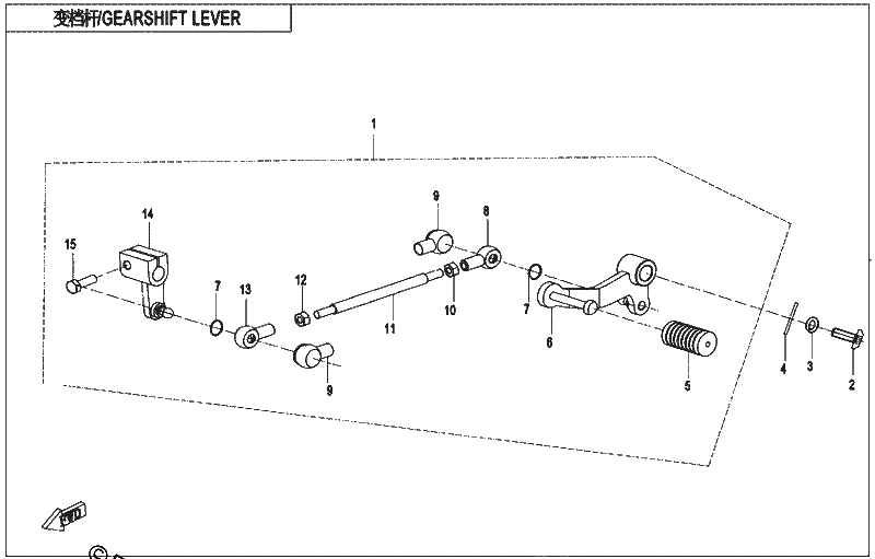 Diagrama de GEARSHIFT LEVER