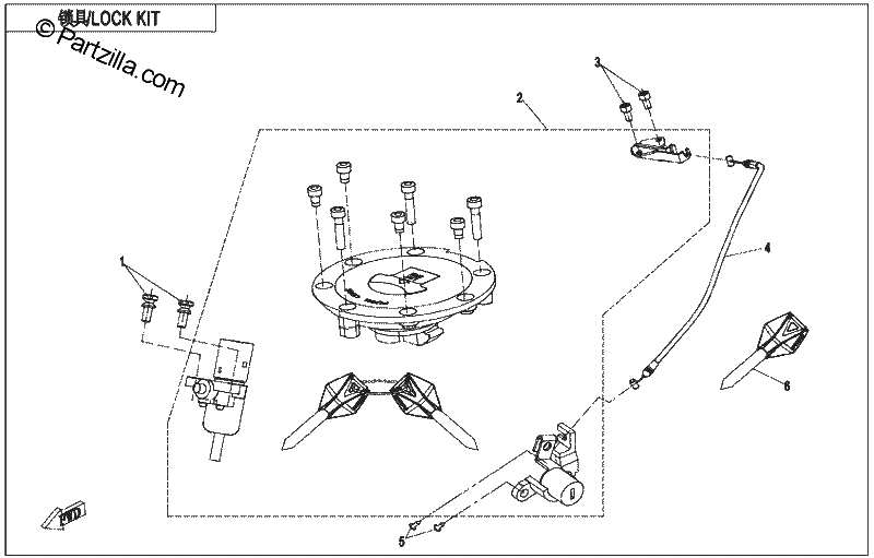 Diagrama de LOCK KIT