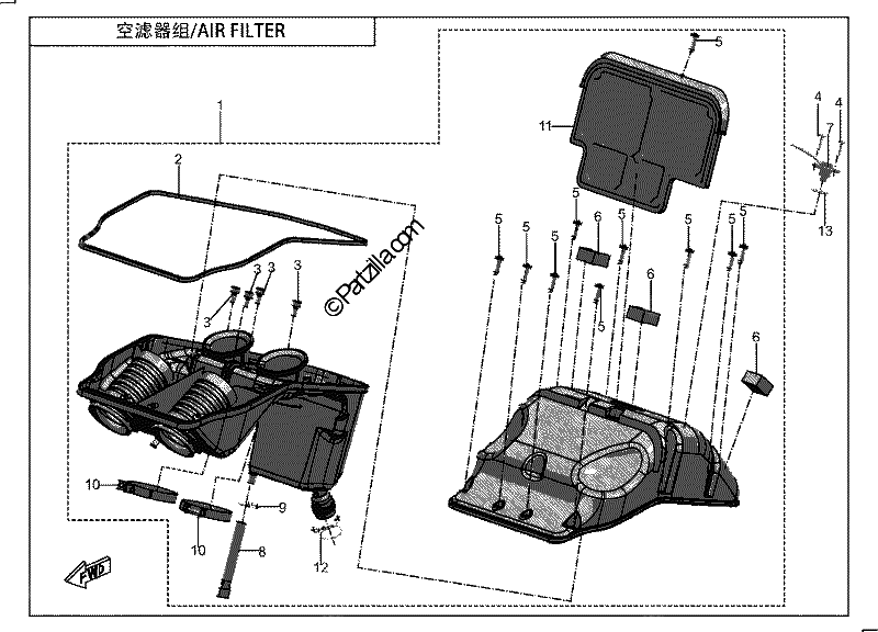Diagrama de AIR FILTER