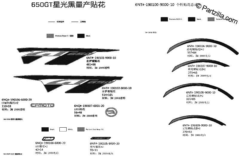 Diagrama de DECAL KITS NEBULA BLACK