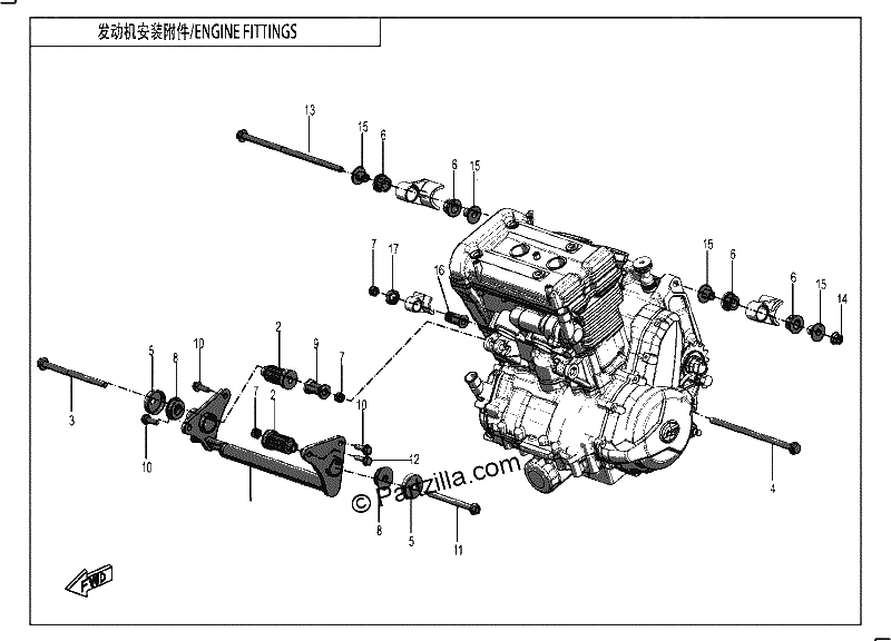 Diagrama de ENGINE FITTINGS