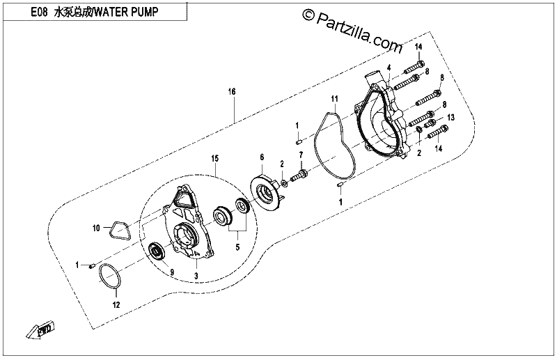 Diagrama de WATER PUMP