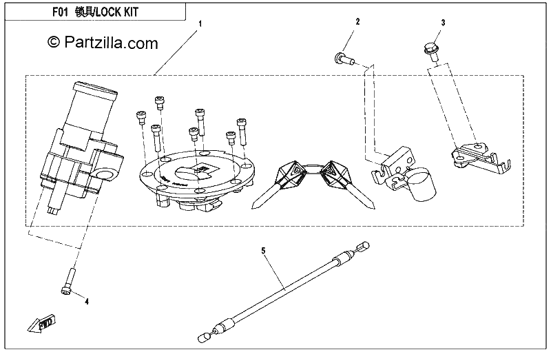 Diagrama de LOCK KIT