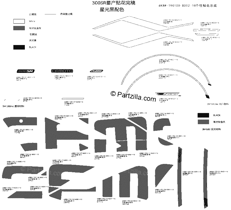 Diagrama de DECAL NEBULA BLACK ABS