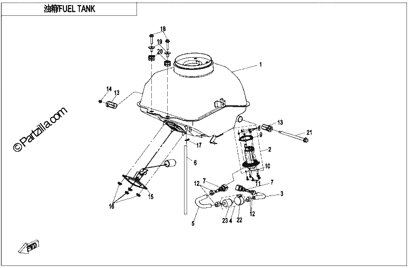 Diagrama de FUEL TANK