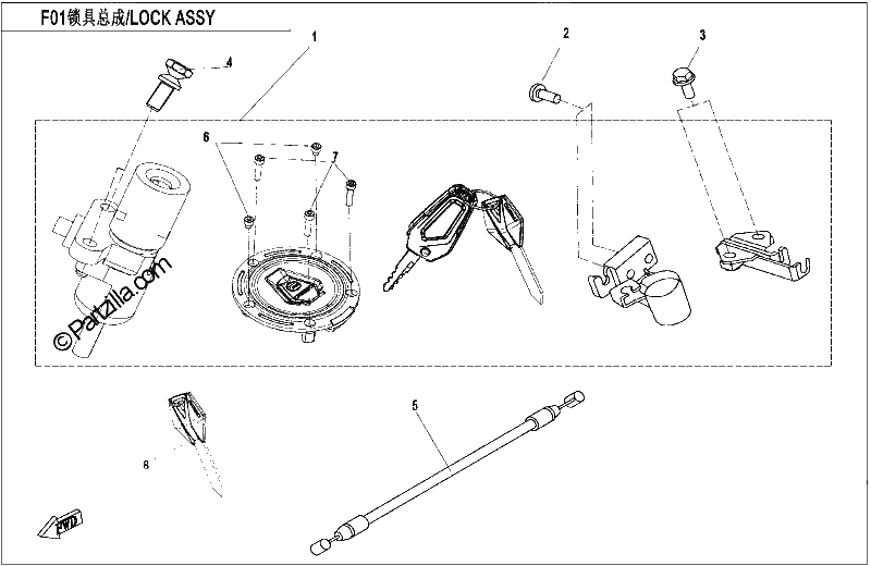 Diagrama de LOCK KIT