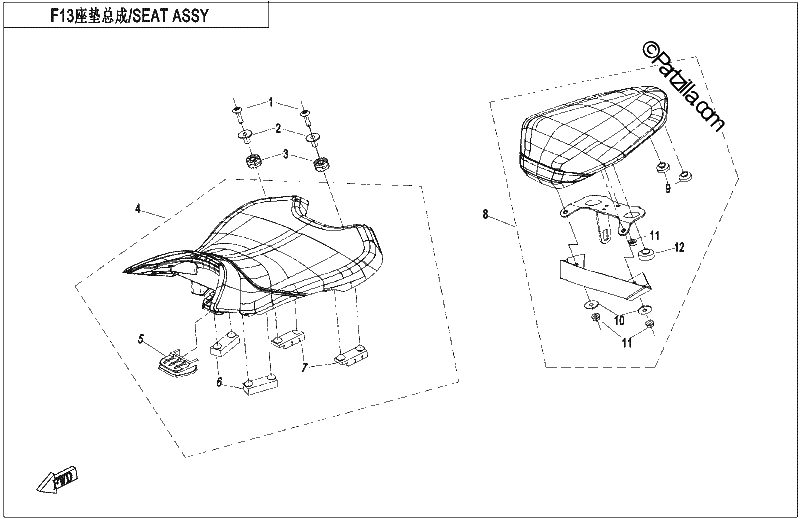 Diagrama de SEAT NEBULA BLACK TRACK VERSION