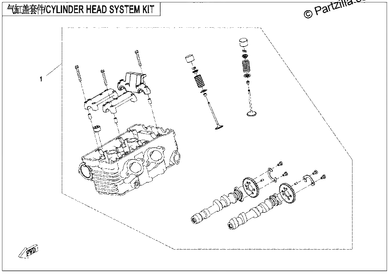 Diagrama de CYLINDER HEAD SYSTEM KIT
