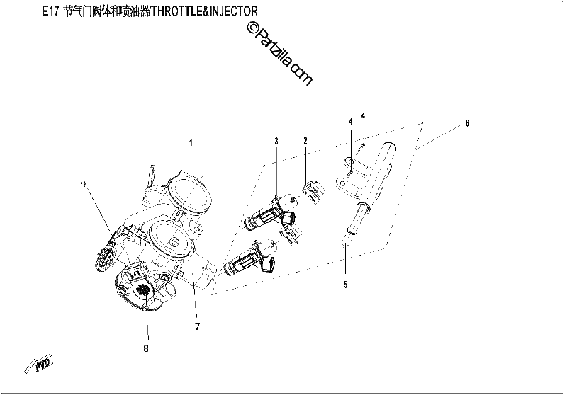 Diagrama de THROTTLE INJECTOR