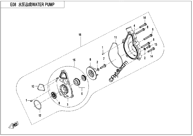 Diagrama de WATER PUMP