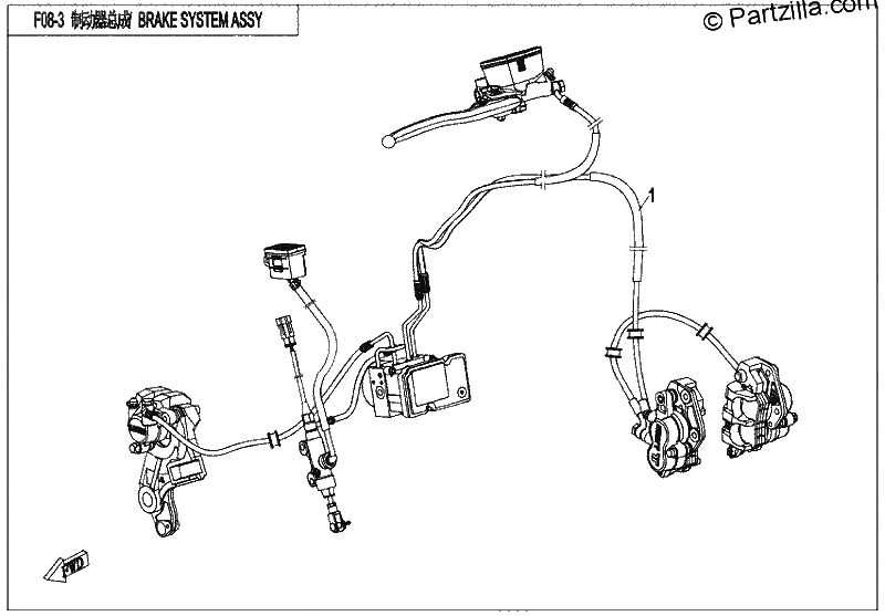Diagrama de BRAKE ASSY