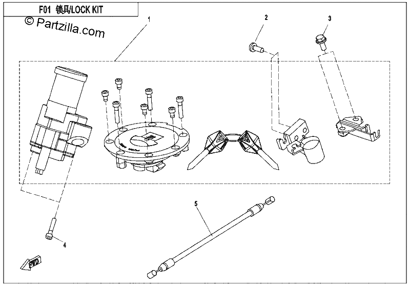 Diagrama de LOCK KIT