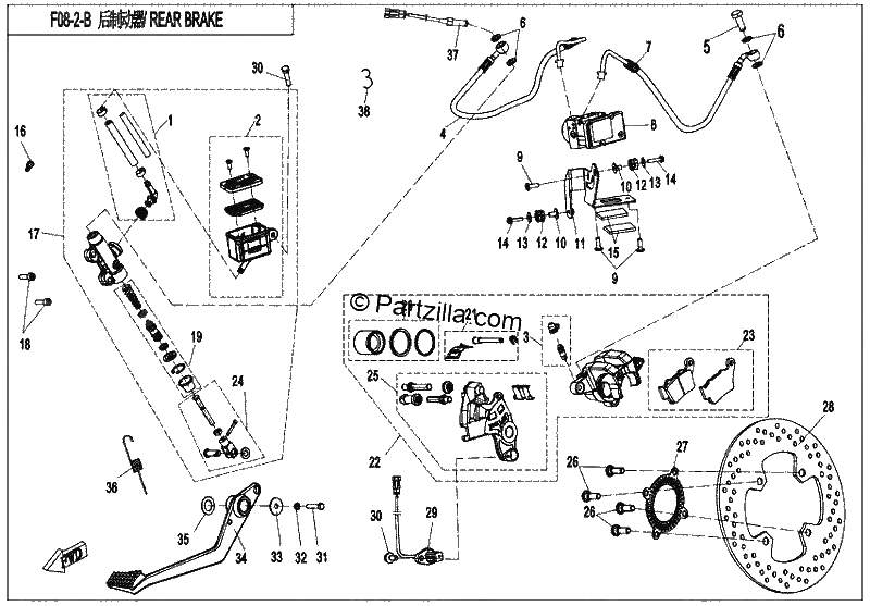 Diagrama de REAR BRAKE ABS