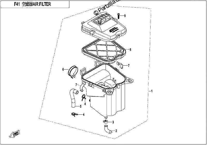 Diagrama de AIR FILTER