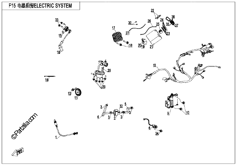 Diagrama de ELECTRIC SYSTEM NON ABS