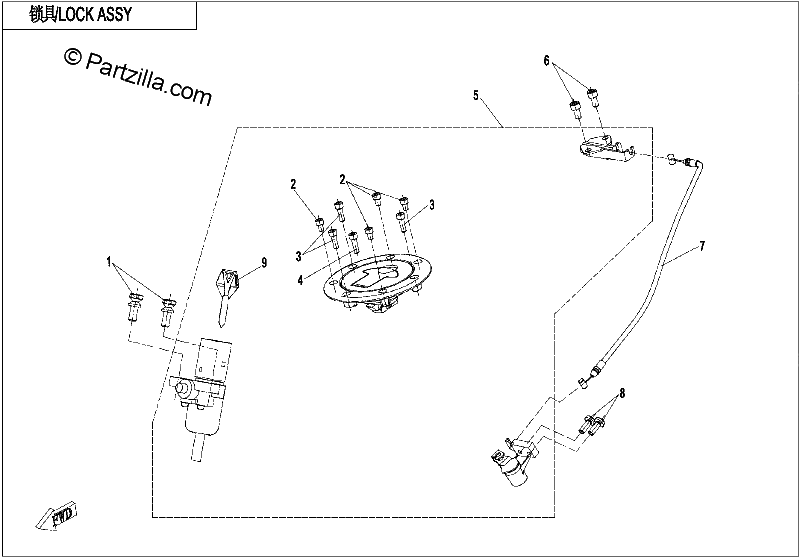 Diagrama de LOCK KIT
