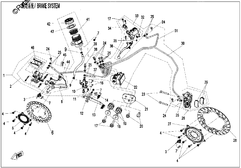 Diagrama de BRAKE ASSYIABS JJUANI