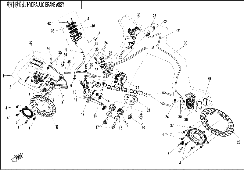 Diagrama de MAB BRAKE ASSYIHANGTEI