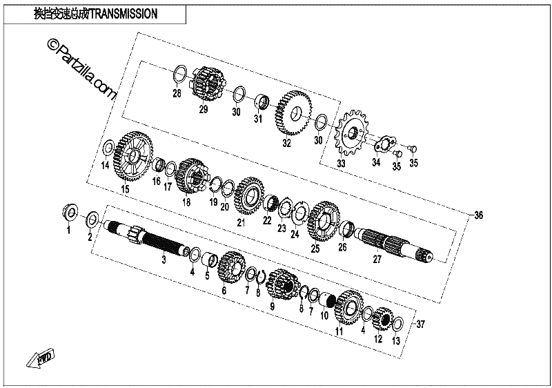 Diagrama de TRANSMISSION 2
