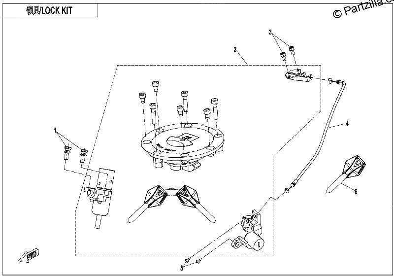 Diagrama de LOCK KIT