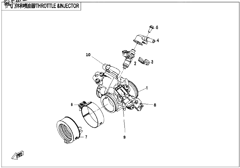 Diagrama de THROTTLE INJECTOR